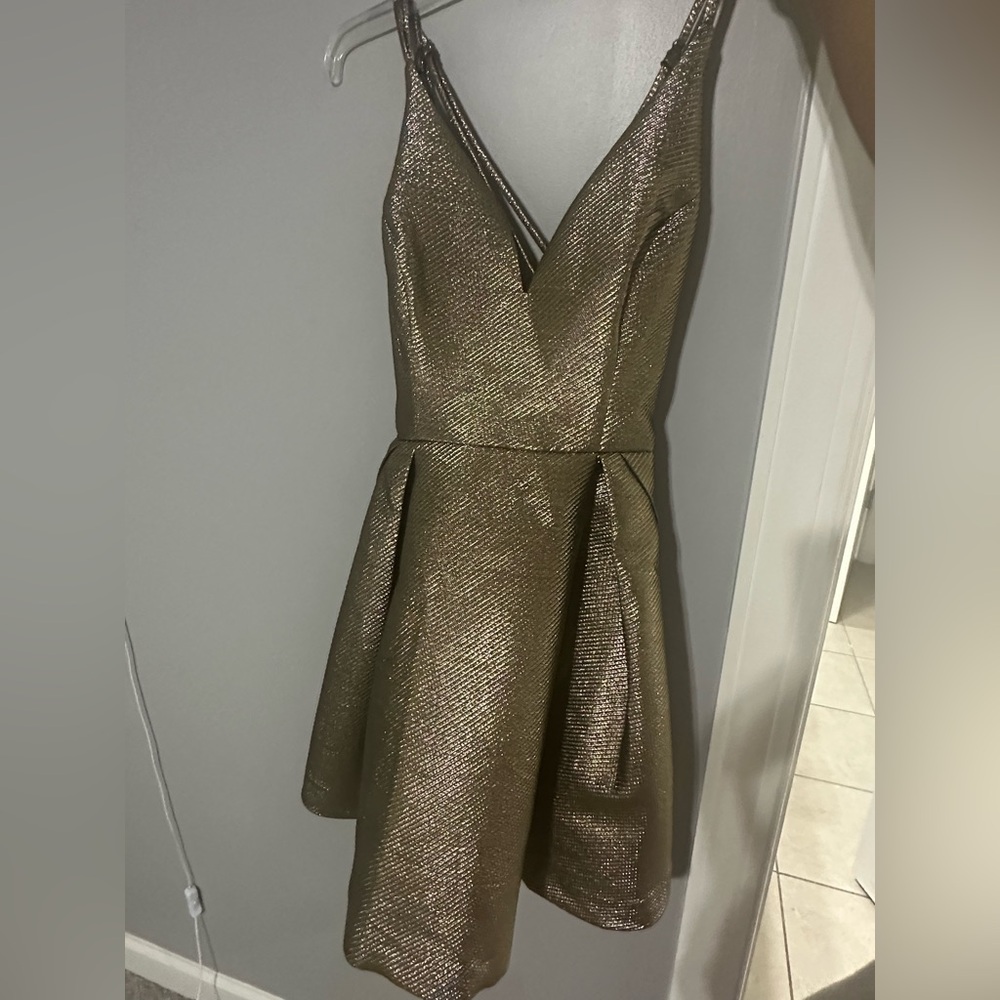 Gold dress